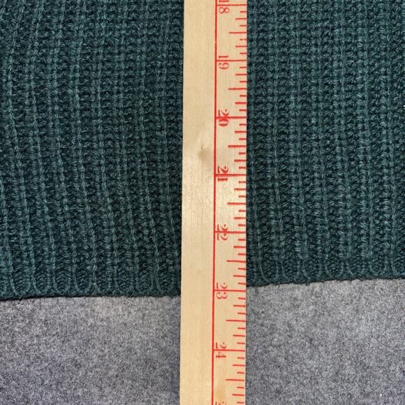 Rachel Zoe Women XL Mock Neck Forest Green Pullover Sweater Cottage Core - Picture 7 of 9